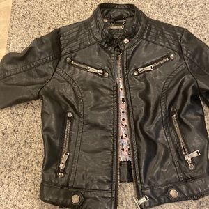 Kids faux leather jacket